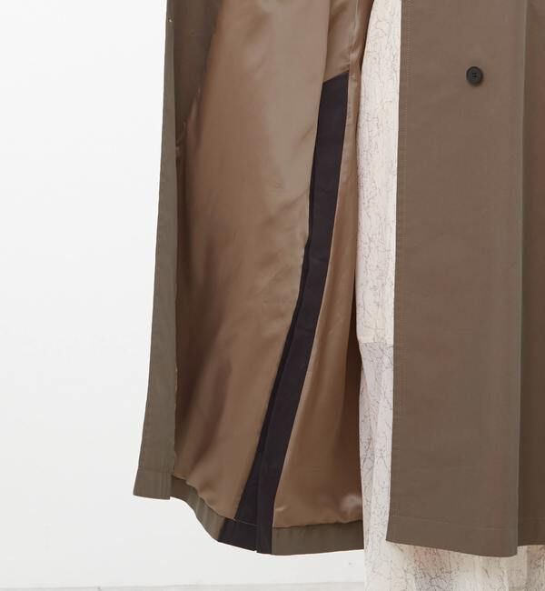 Soffitto「【定番アレンジ】サイドスリットシャンブレートレンチコート」|トレンチコート|