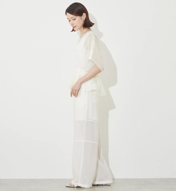 Soffitto「ギャザーペプラムブラウス」|シャツ・ブラウス|