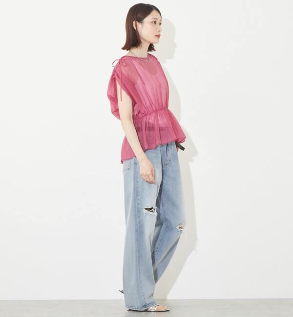 Soffitto「ギャザーペプラムブラウス」|シャツ・ブラウス|