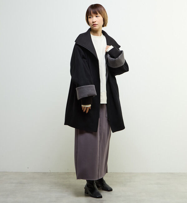 SOFFITTO「【nota della mano sinistra（ノータ デラ マノ シニストラ）】ドルマンファスナーハイネックコート」|その他|