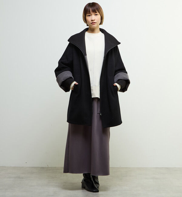 SOFFITTO「【nota della mano sinistra（ノータ デラ マノ シニストラ）】ドルマンファスナーハイネックコート」|その他|