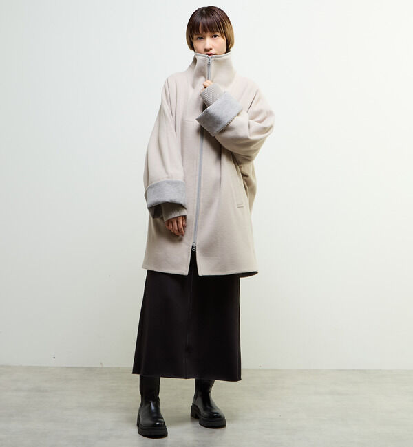 SOFFITTO「【nota della mano sinistra（ノータ デラ マノ シニストラ）】ドルマンファスナーハイネックコート」|その他|