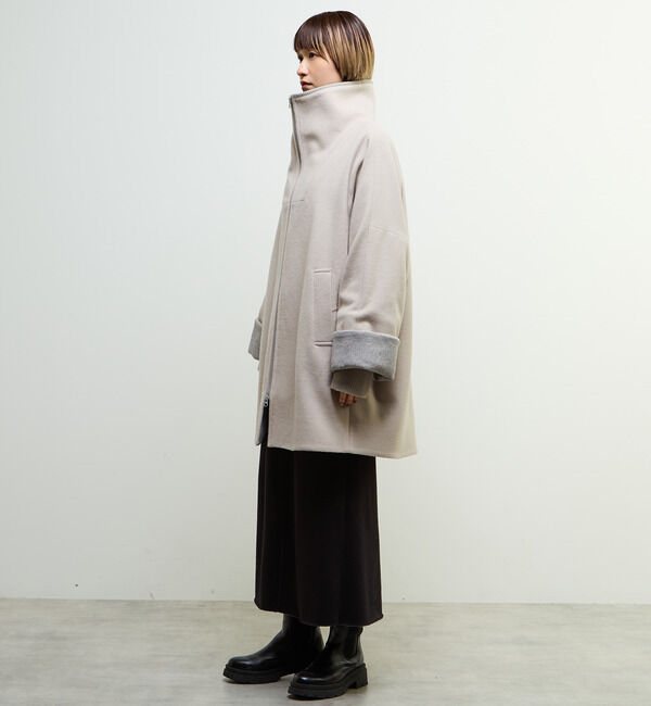 SOFFITTO「【nota della mano sinistra（ノータ デラ マノ シニストラ）】ドルマンファスナーハイネックコート」|その他|