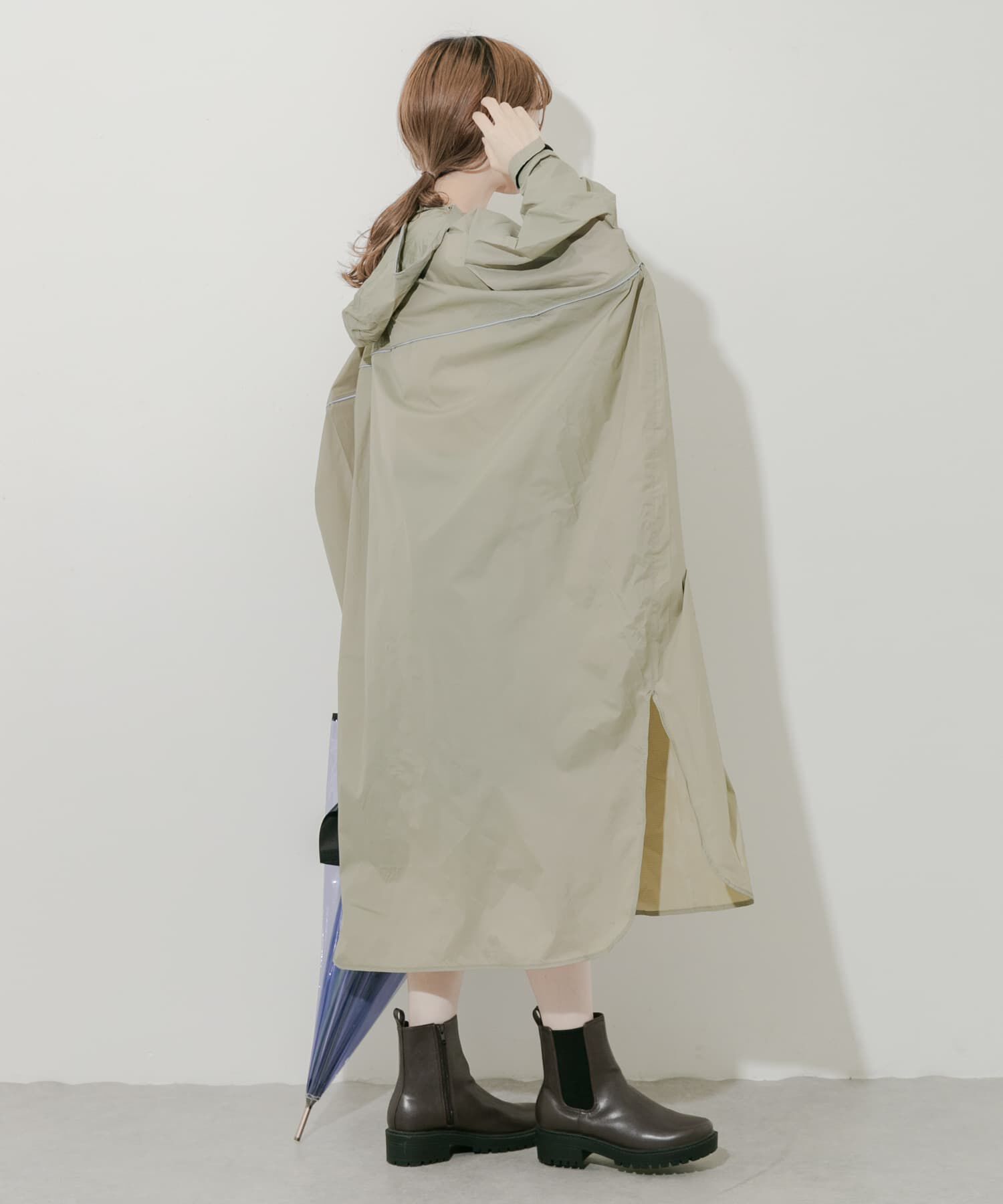 SMELLY「『WEB限定』『ユニセックス』Wpc.　バイシクルスリーブポンチョ」|ポンチョ・ケープ|