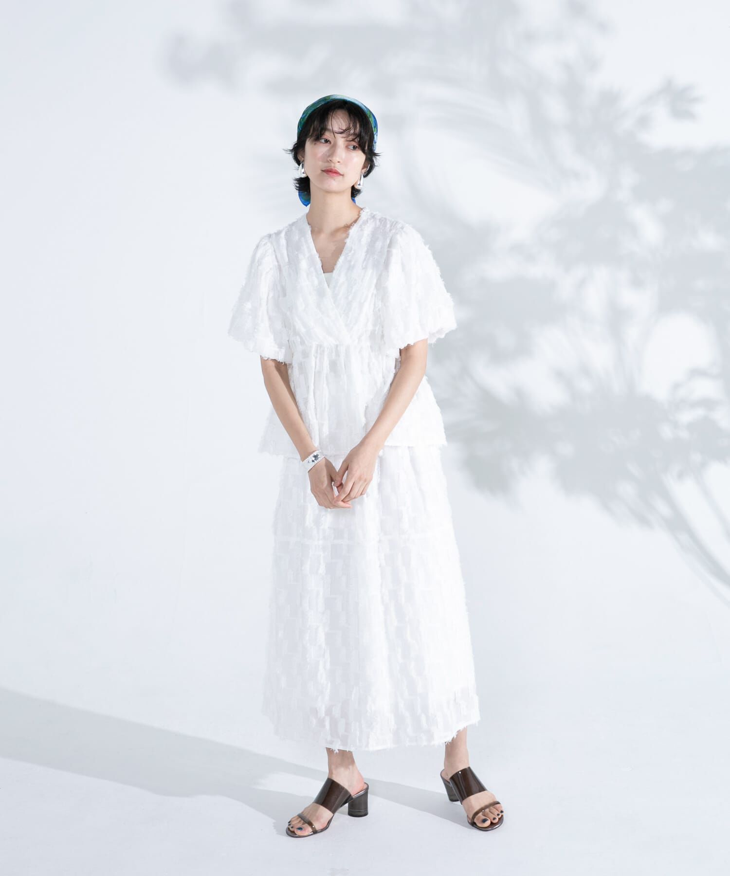 URBAN RESEARCH ROSSO「ジャガードコクーンスカート」|スカート|