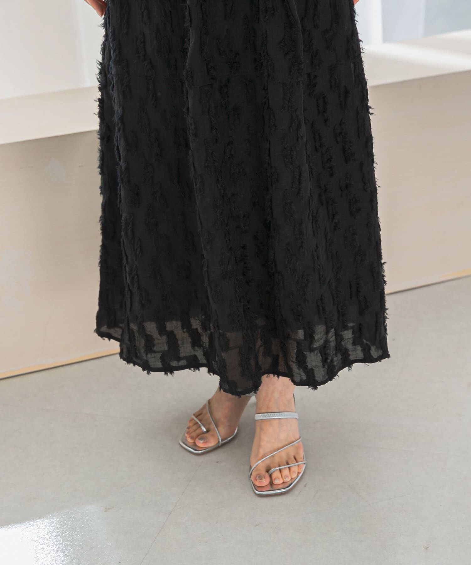 URBAN RESEARCH ROSSO「ジャガードコクーンスカート」|スカート|