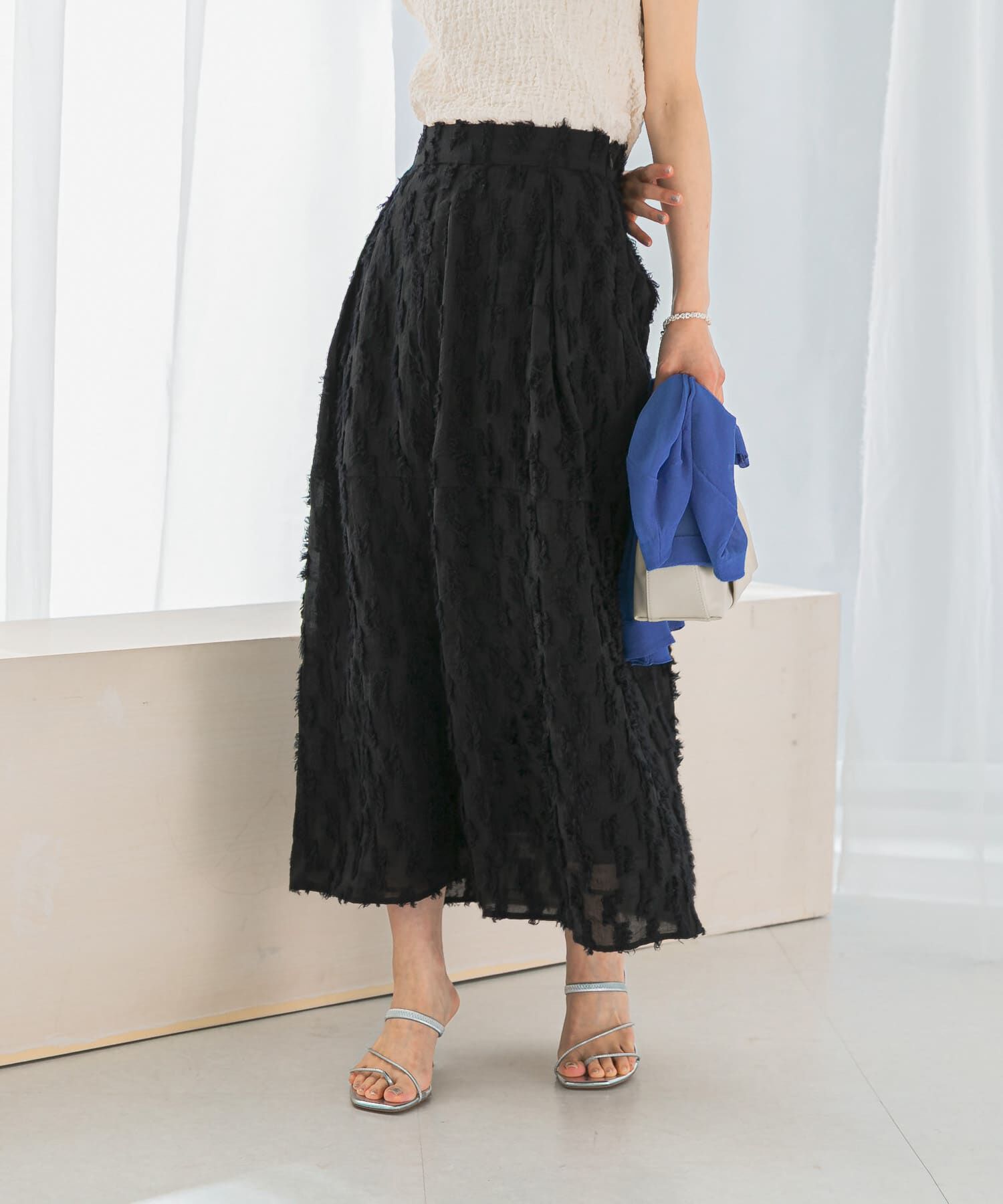 URBAN RESEARCH ROSSO「ジャガードコクーンスカート」|スカート|