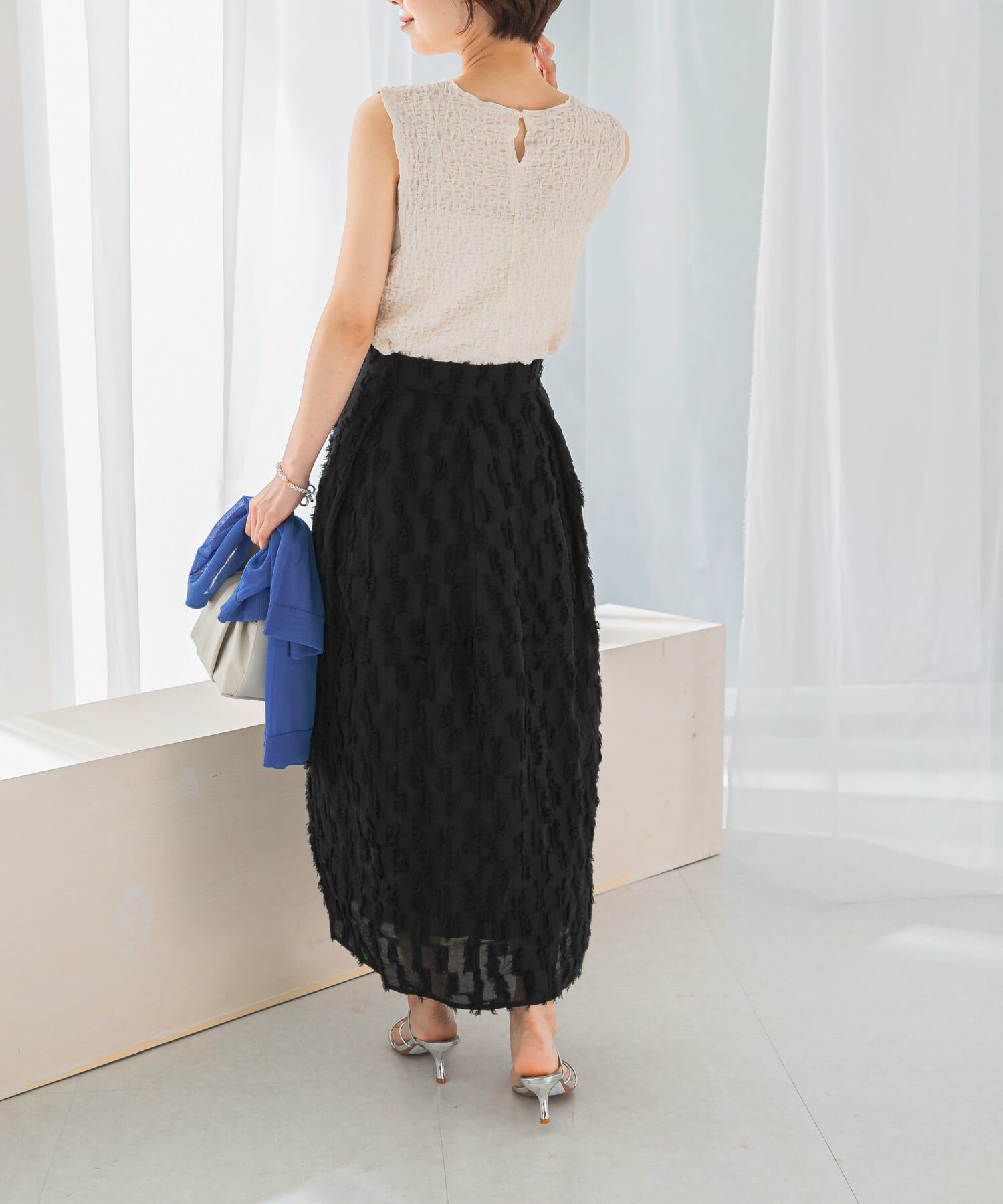 URBAN RESEARCH ROSSO「ジャガードコクーンスカート」|スカート|