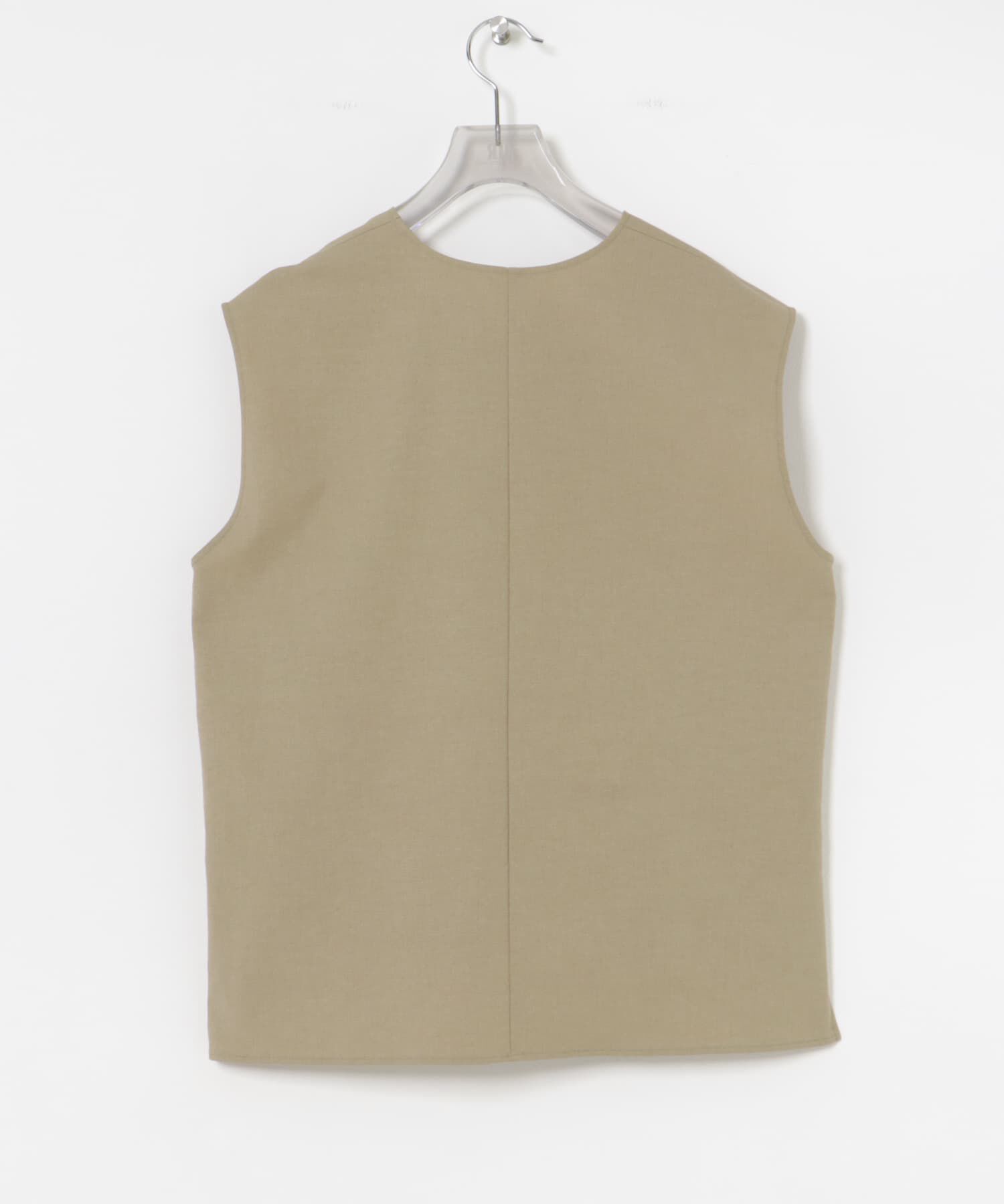 URBAN RESEARCH「リネン混Vネックブラウス」|ベスト・ジレ|