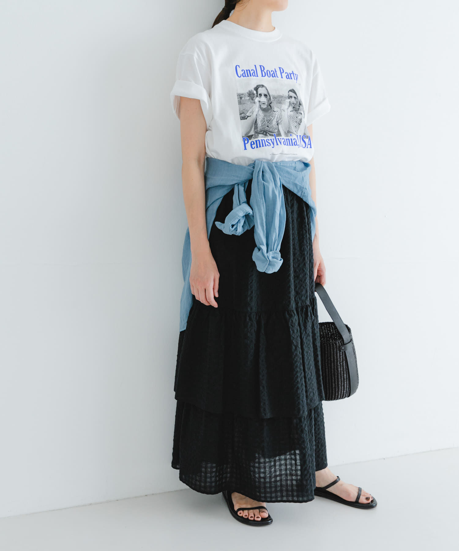 URBAN RESEARCH「サッカーティアードロングスカート」|スカート|