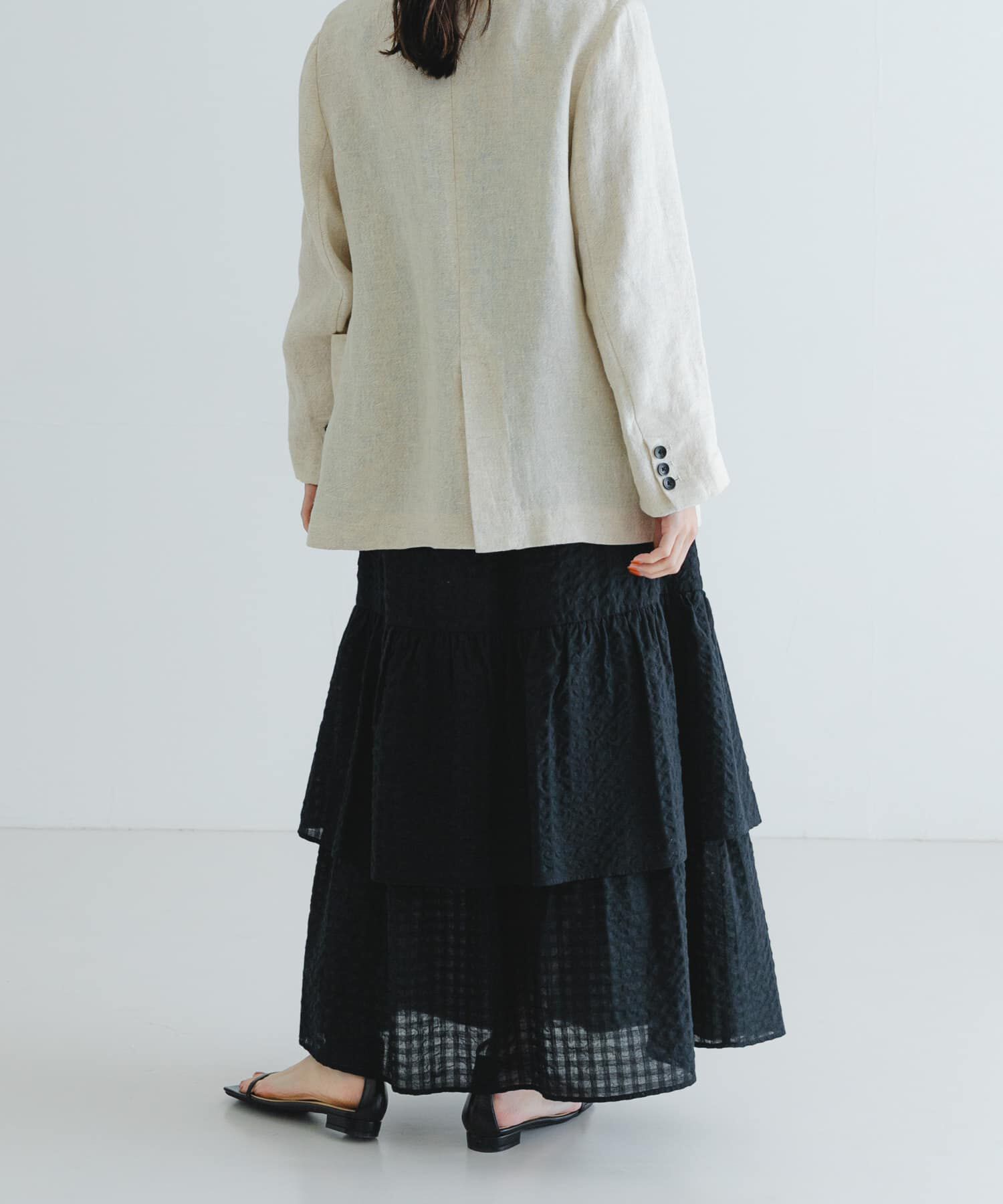 URBAN RESEARCH「サッカーティアードロングスカート」|スカート|