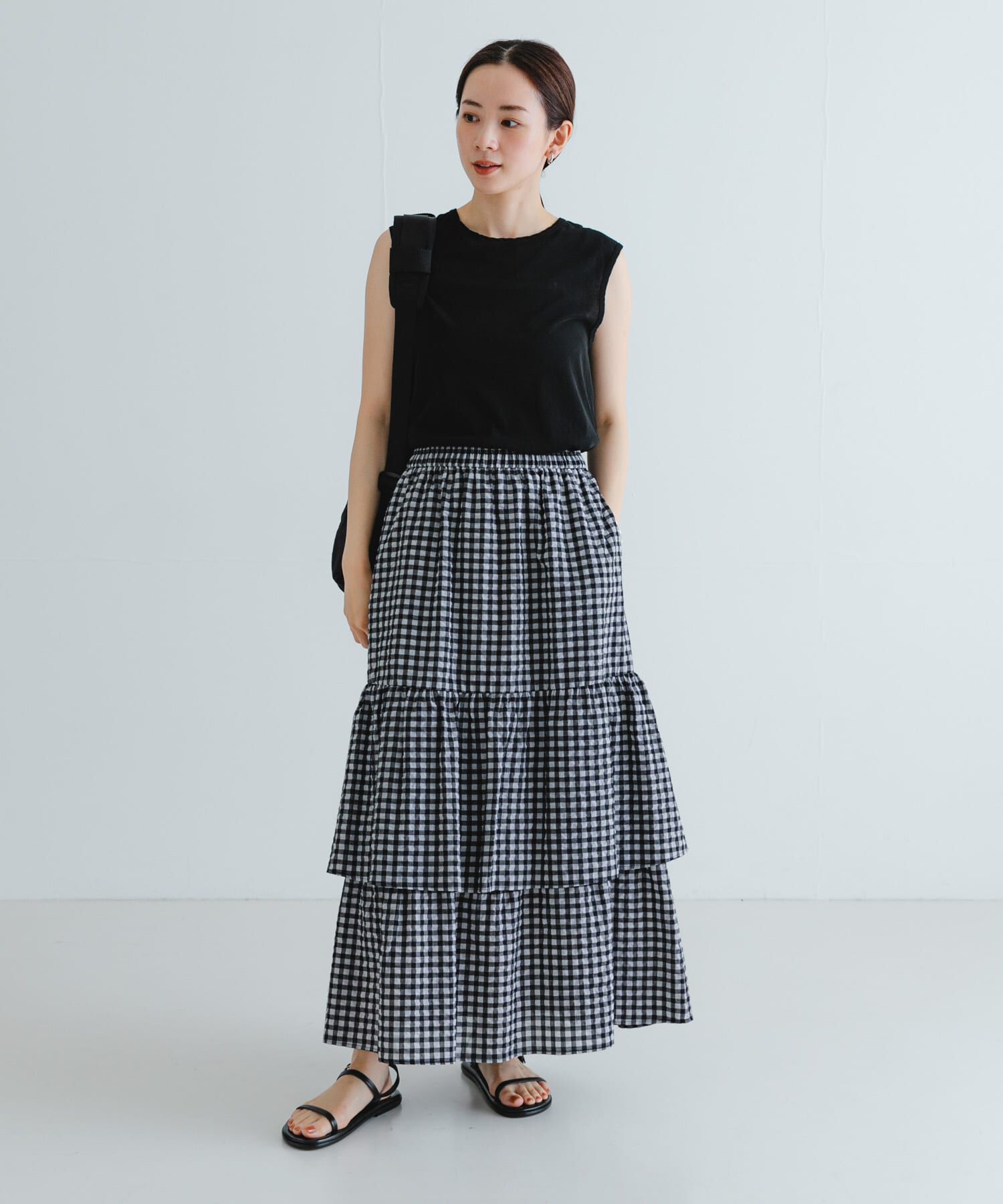 URBAN RESEARCH「サッカーティアードロングスカート」|スカート|