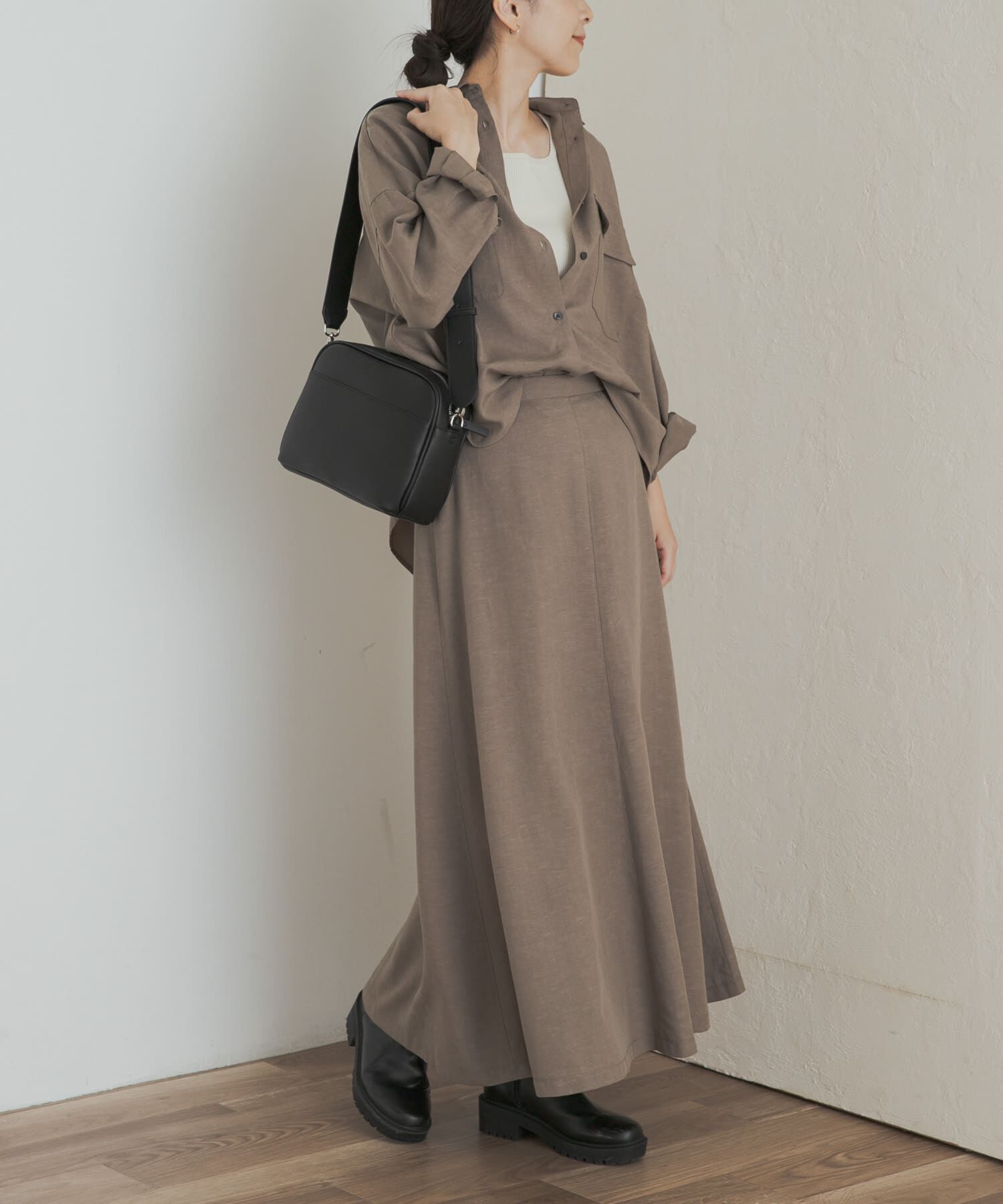 URBAN RESEARCH DOORS「『セットアップ対応』 フレアスカート」|スカート|