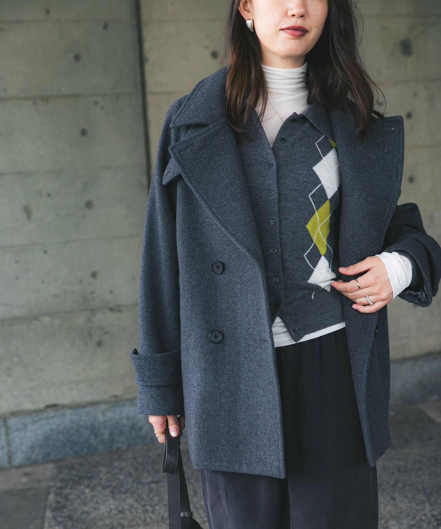 URBAN RESEARCH「アーガイルシャツカラーカーディガン」|ニット・セーター|