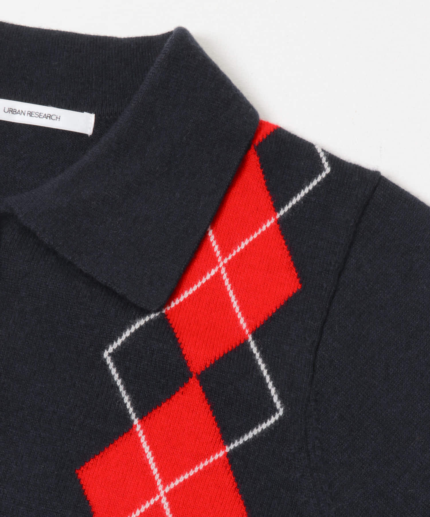 URBAN RESEARCH「アーガイルシャツカラーカーディガン」|ニット・セーター|