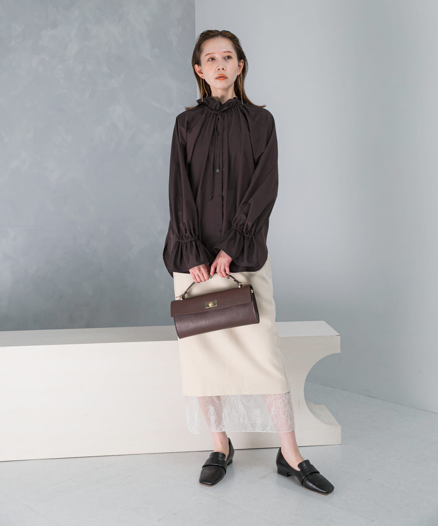 URBAN RESEARCH ROSSO「レースレイヤードミディスカート」|スカート|