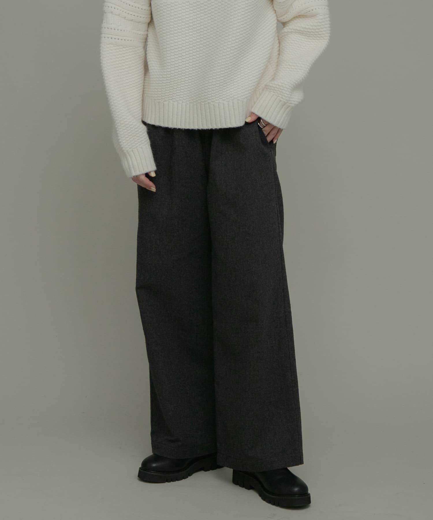 Sonny Label 「『WEB限定』ツイードイージーパンツ」|その他|ブラック