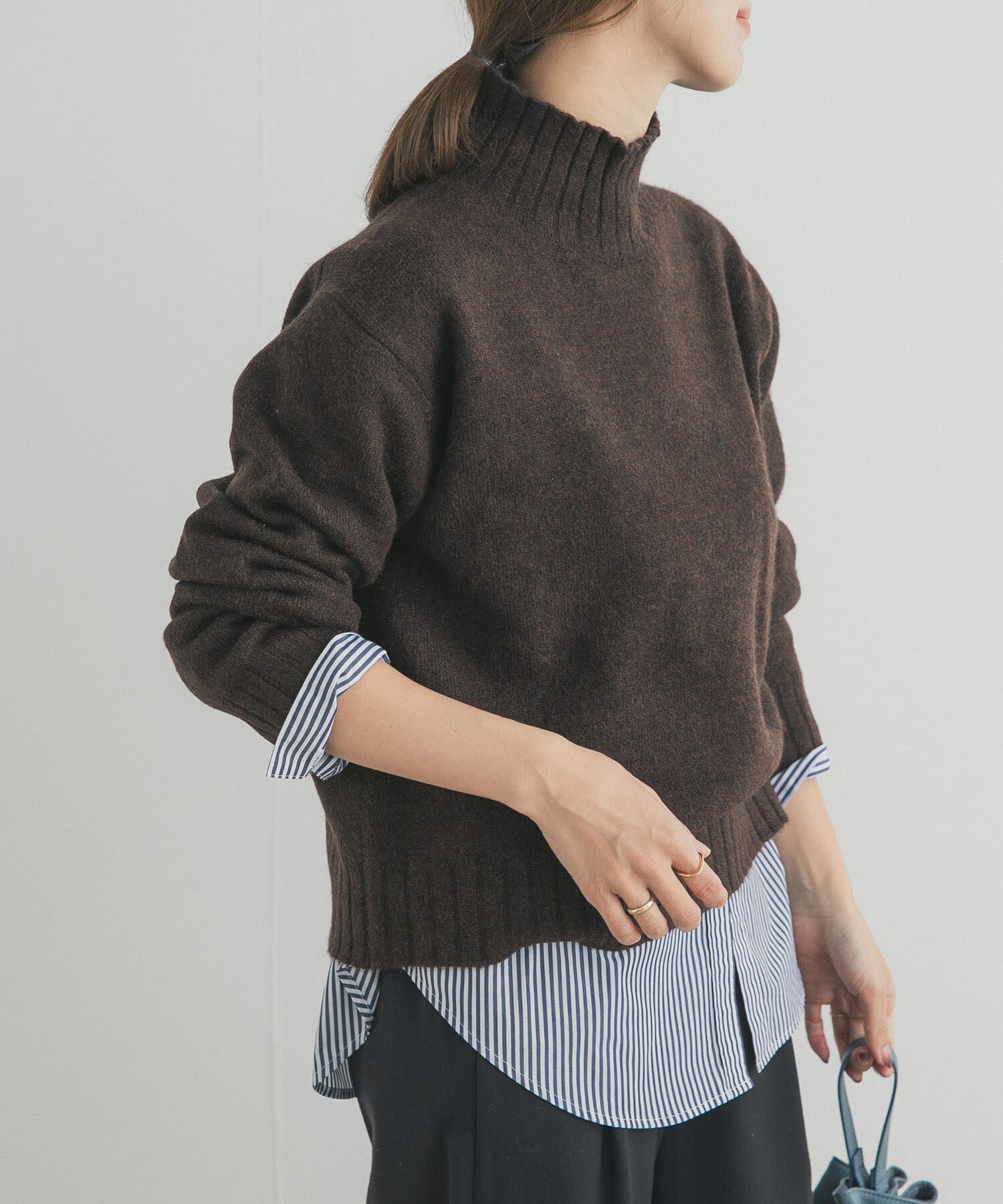 URBAN RESEARCH DOORS「タートルネックニットプルオーバー」|ニット・セーター|