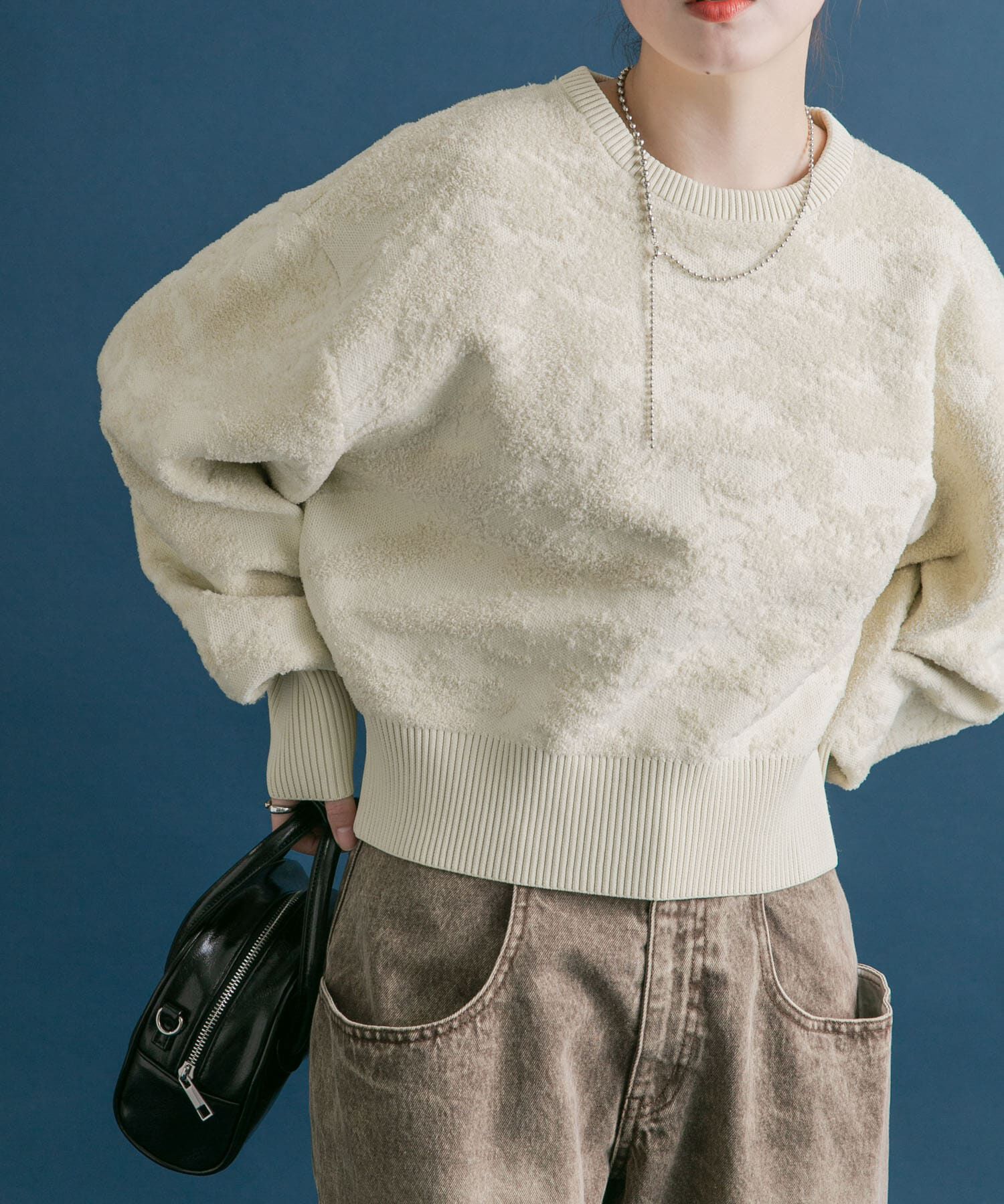  「マーブルジャガードニット」|ニット・セーター|