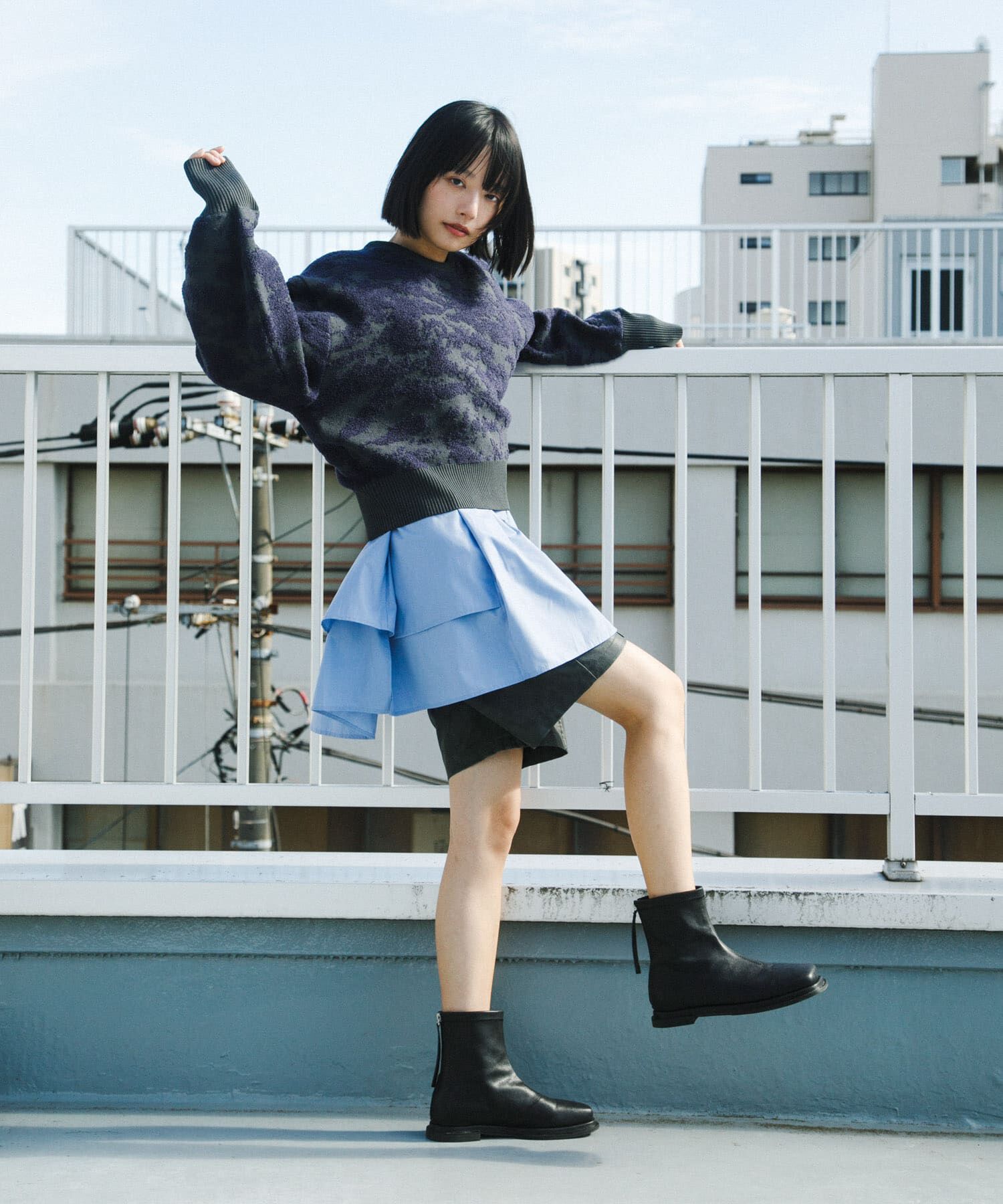  「マーブルジャガードニット」|ニット・セーター|