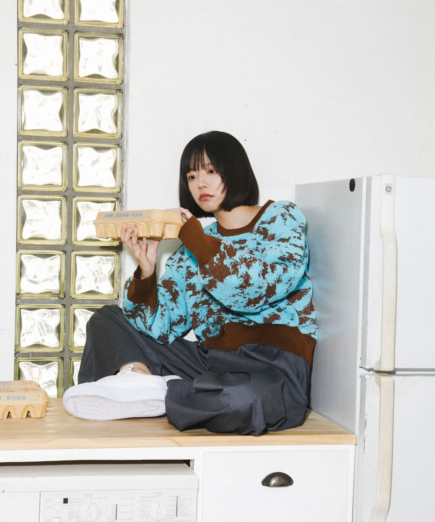  「マーブルジャガードニット」|ニット・セーター|