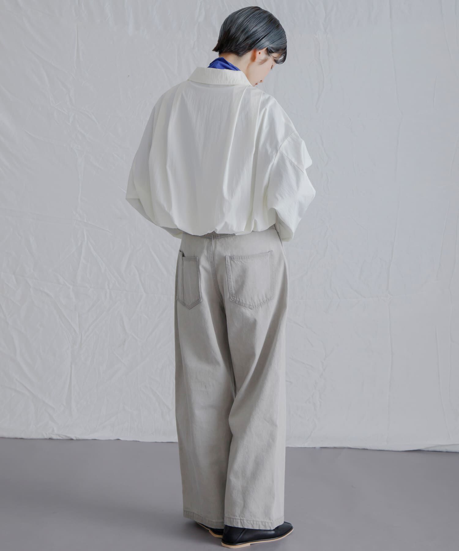  「『2サイズ展開』ドローストリングデニム」|デニム|