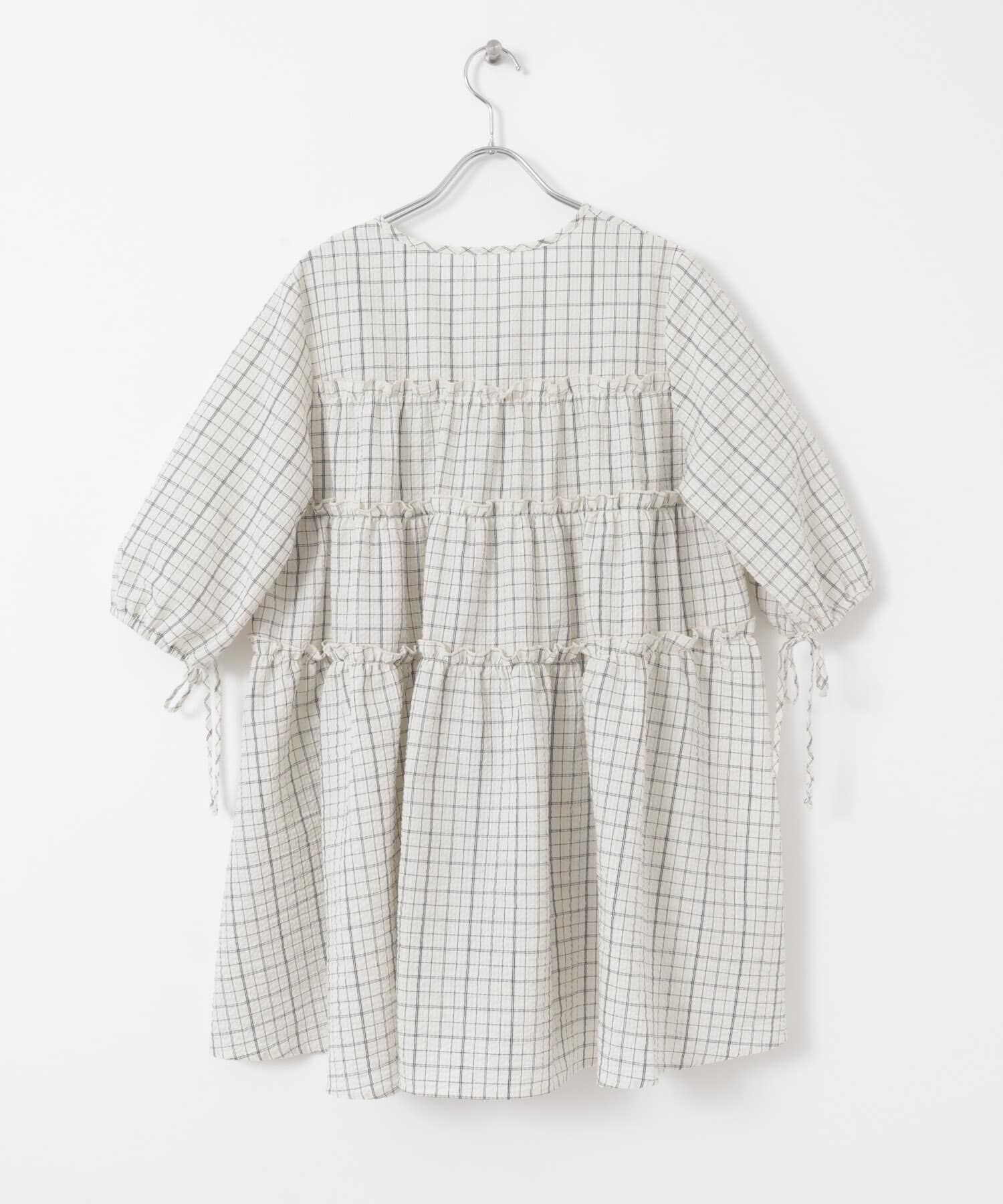  「サッカーチェックミニワンピース」|ワンピース|