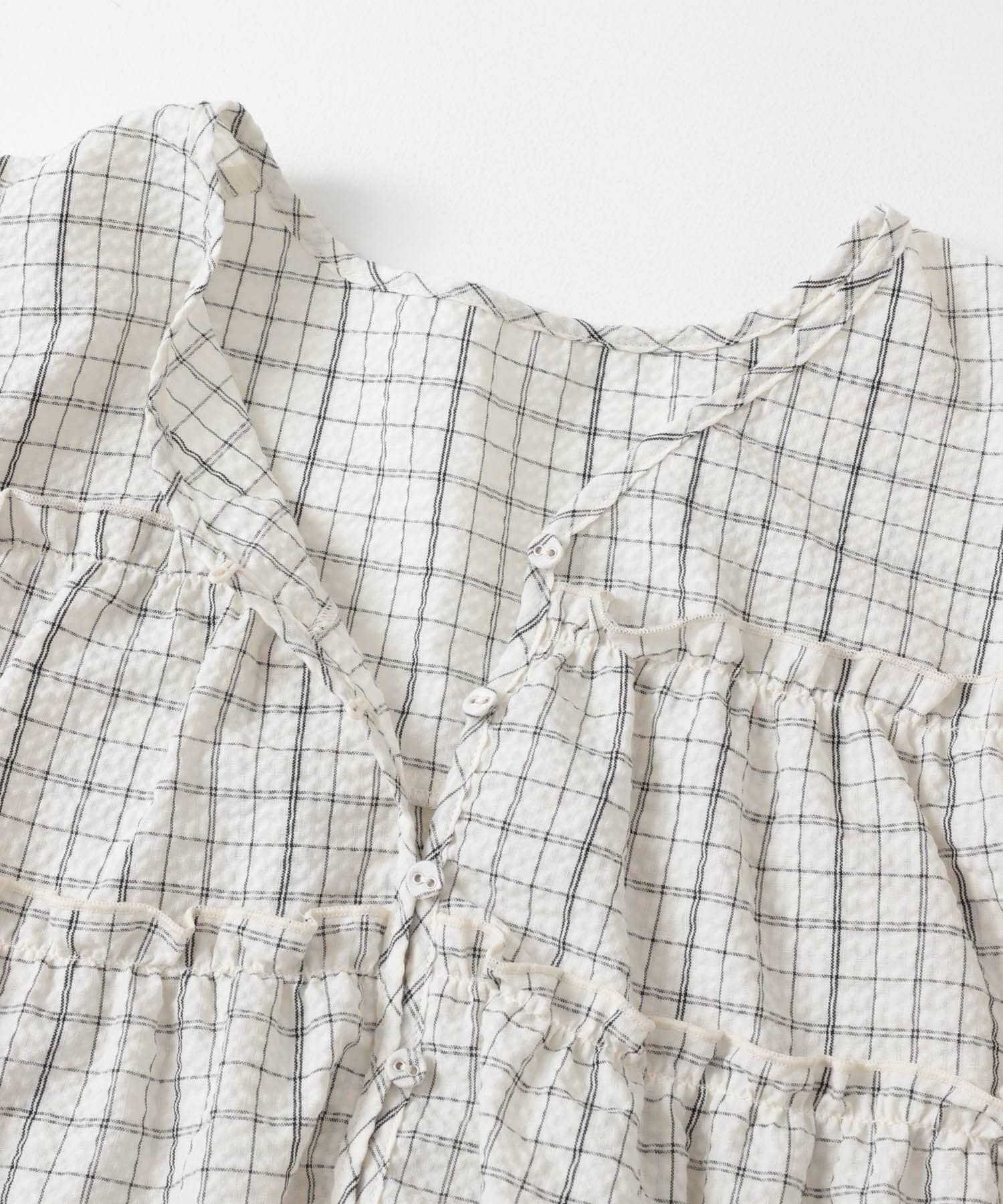  「サッカーチェックミニワンピース」|ワンピース|