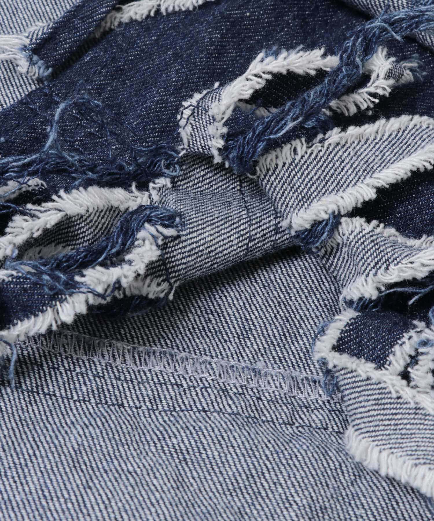  「フリンジデニムキャミワンピース」|ワンピース|