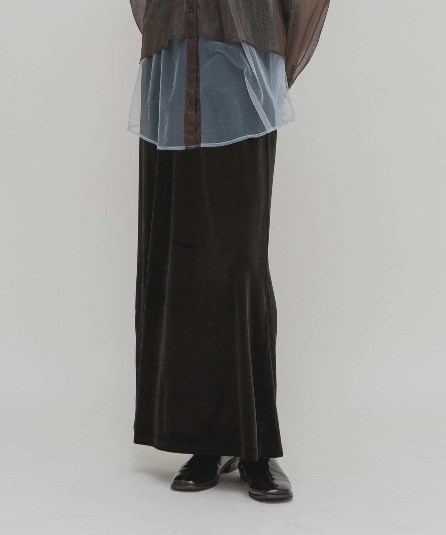  「ベロアナロースカート」|スカート|