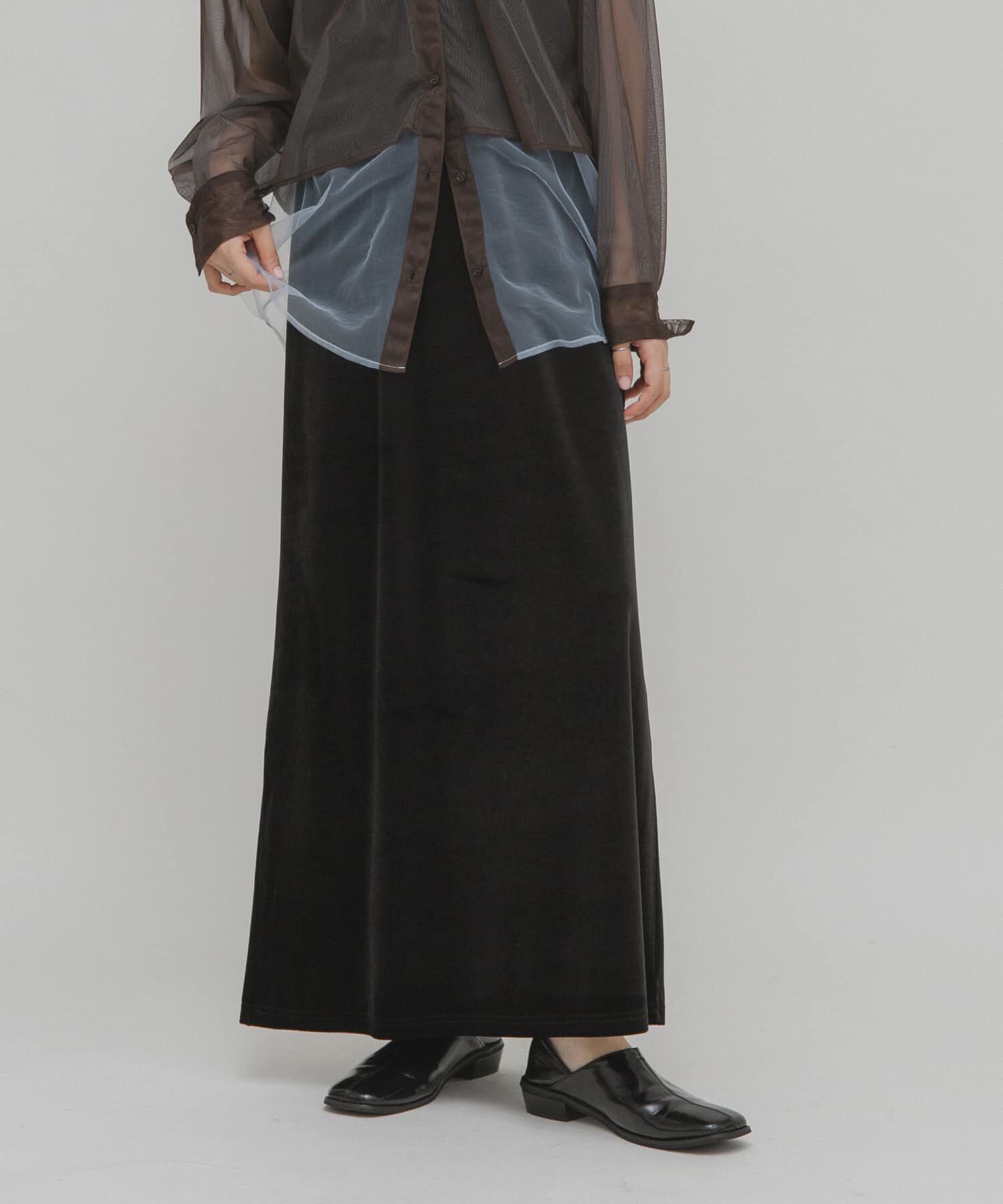  「ベロアナロースカート」|スカート|