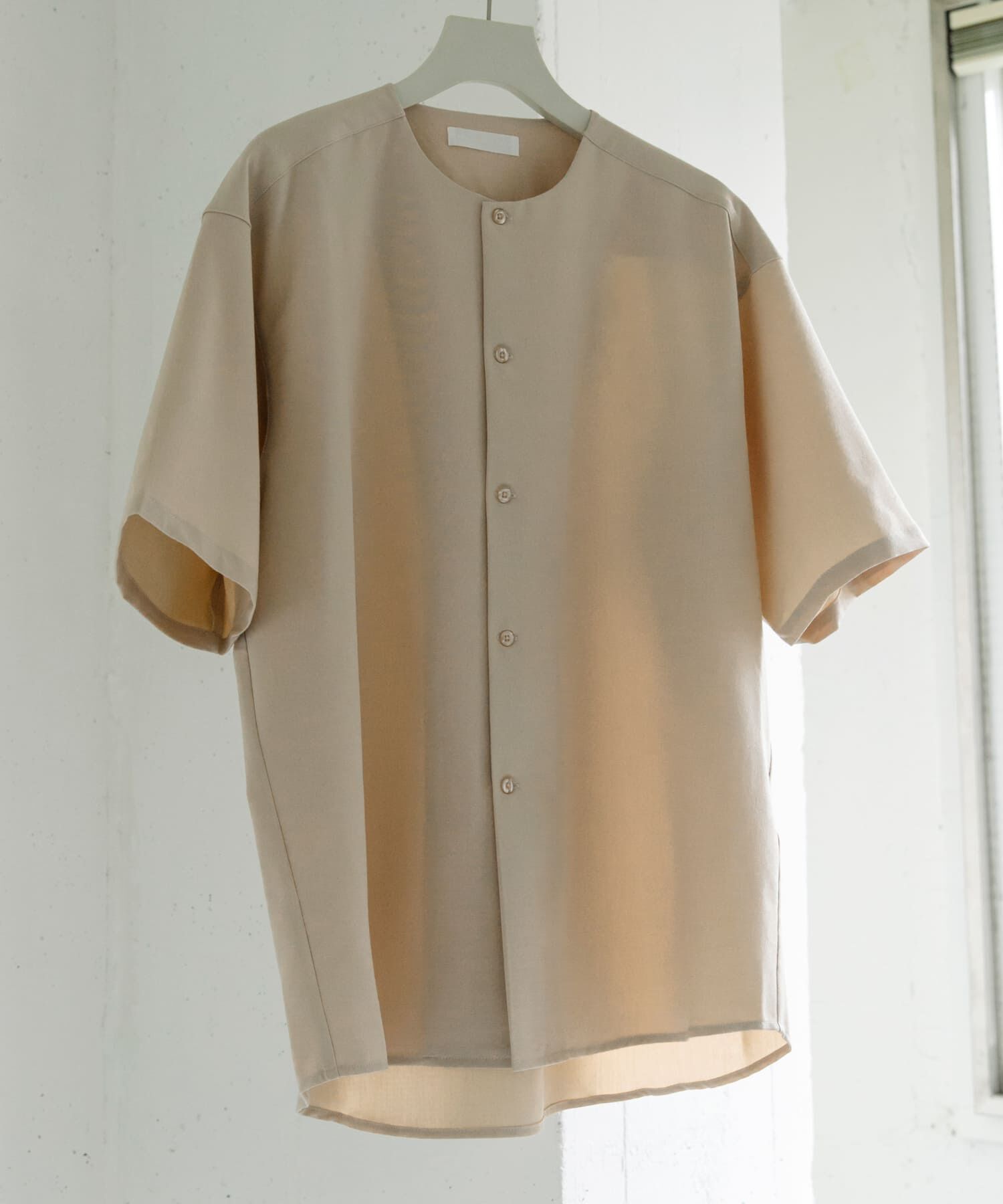 SENSE OF PLACE by URBAN RESEARCH「ノーカラーシャツ(5分袖)」|シャツ・ブラウス|