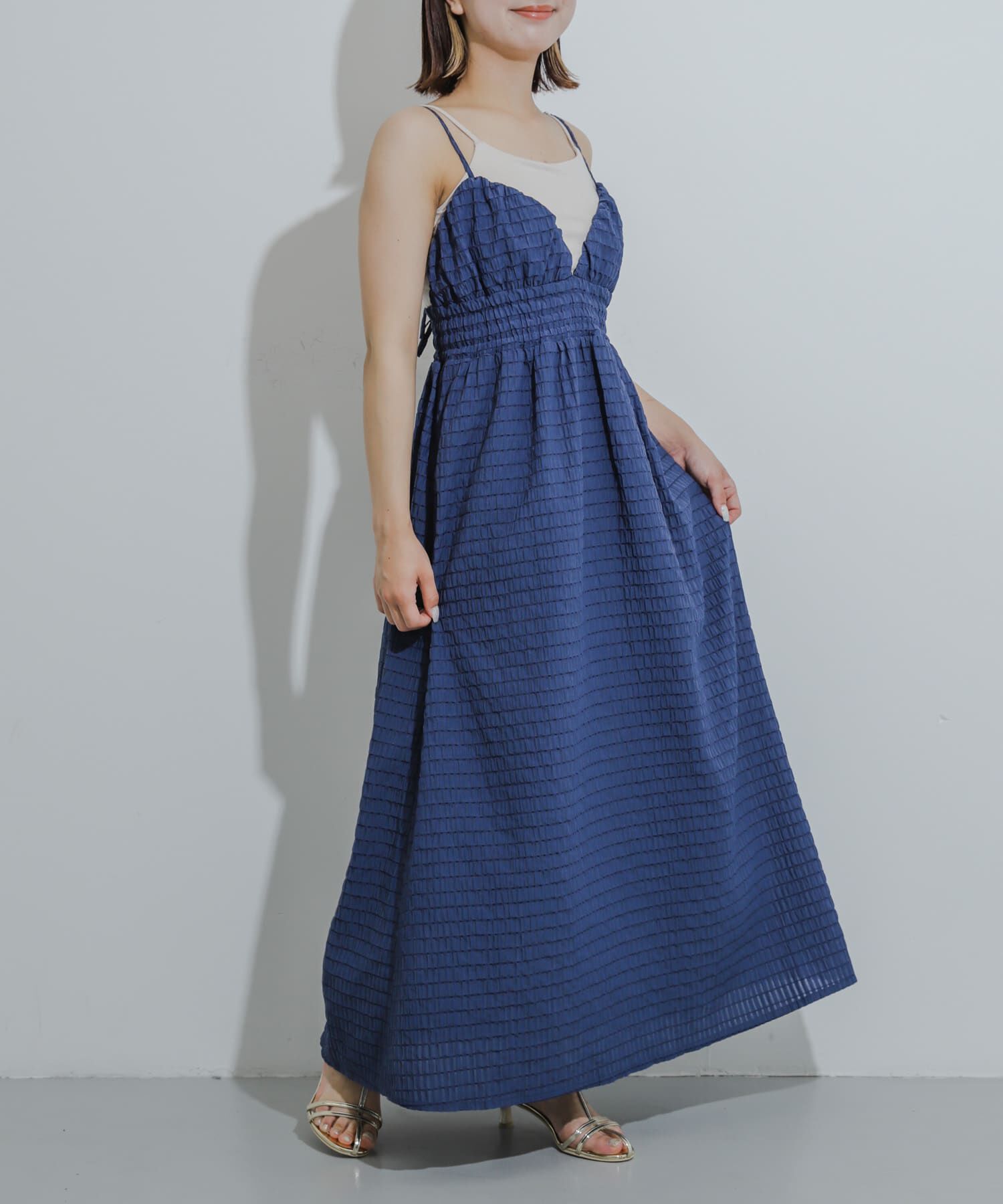 SENSE OF PLACE by URBAN RESEARCH「チェックキャミワンピース」|ワンピース|