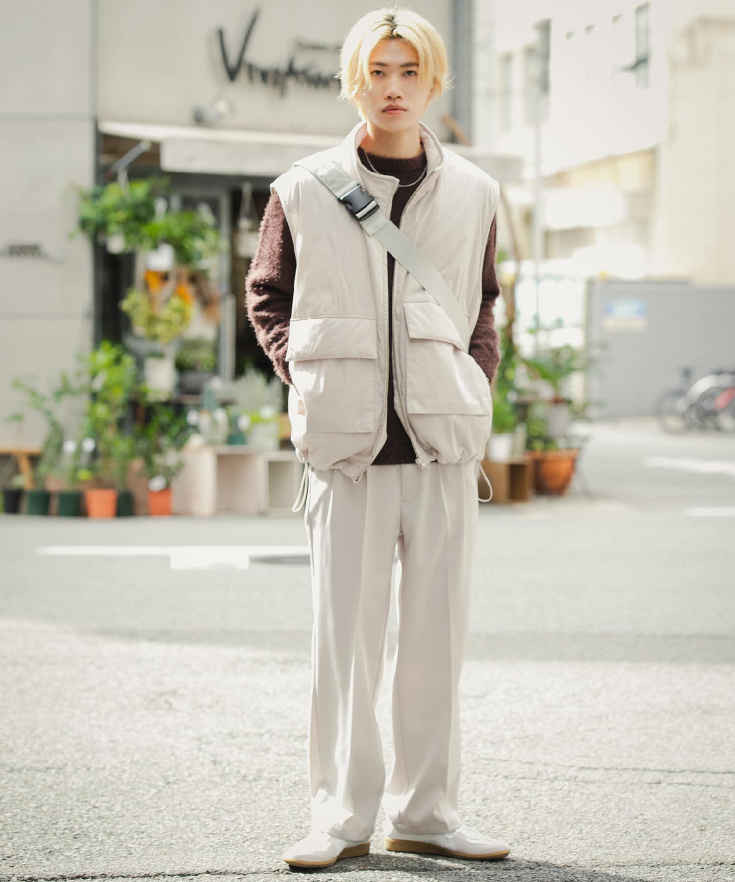 SENSE OF PLACE by URBAN RESEARCH「ダブルポケットトラックベスト」|ダウンベスト・ベスト|