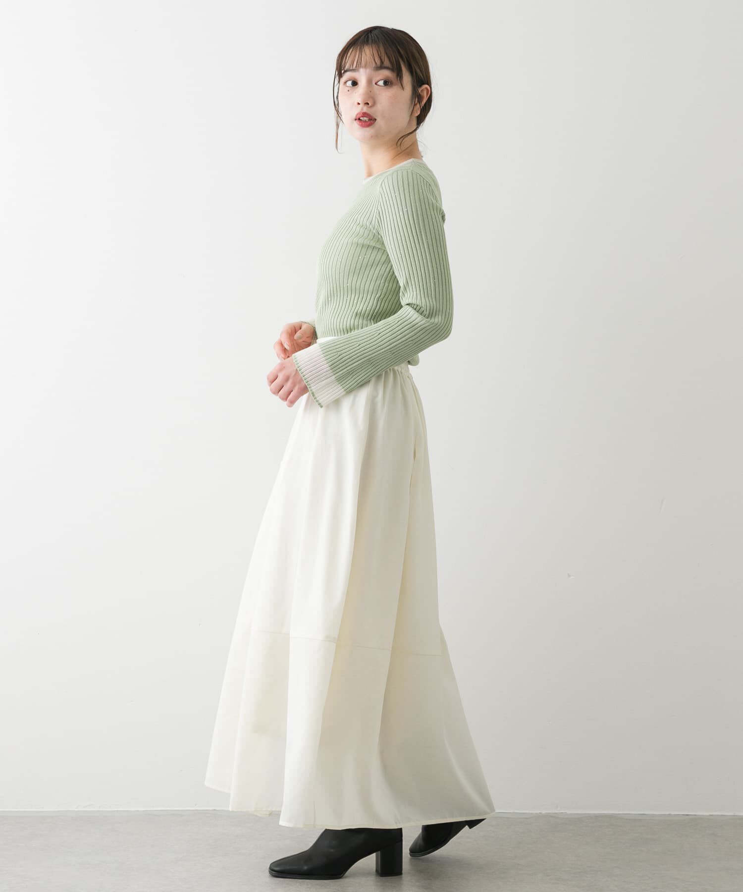 SENSE OF PLACE by URBAN RESEARCH「タックボリュームコクーンスカート」|スカート|