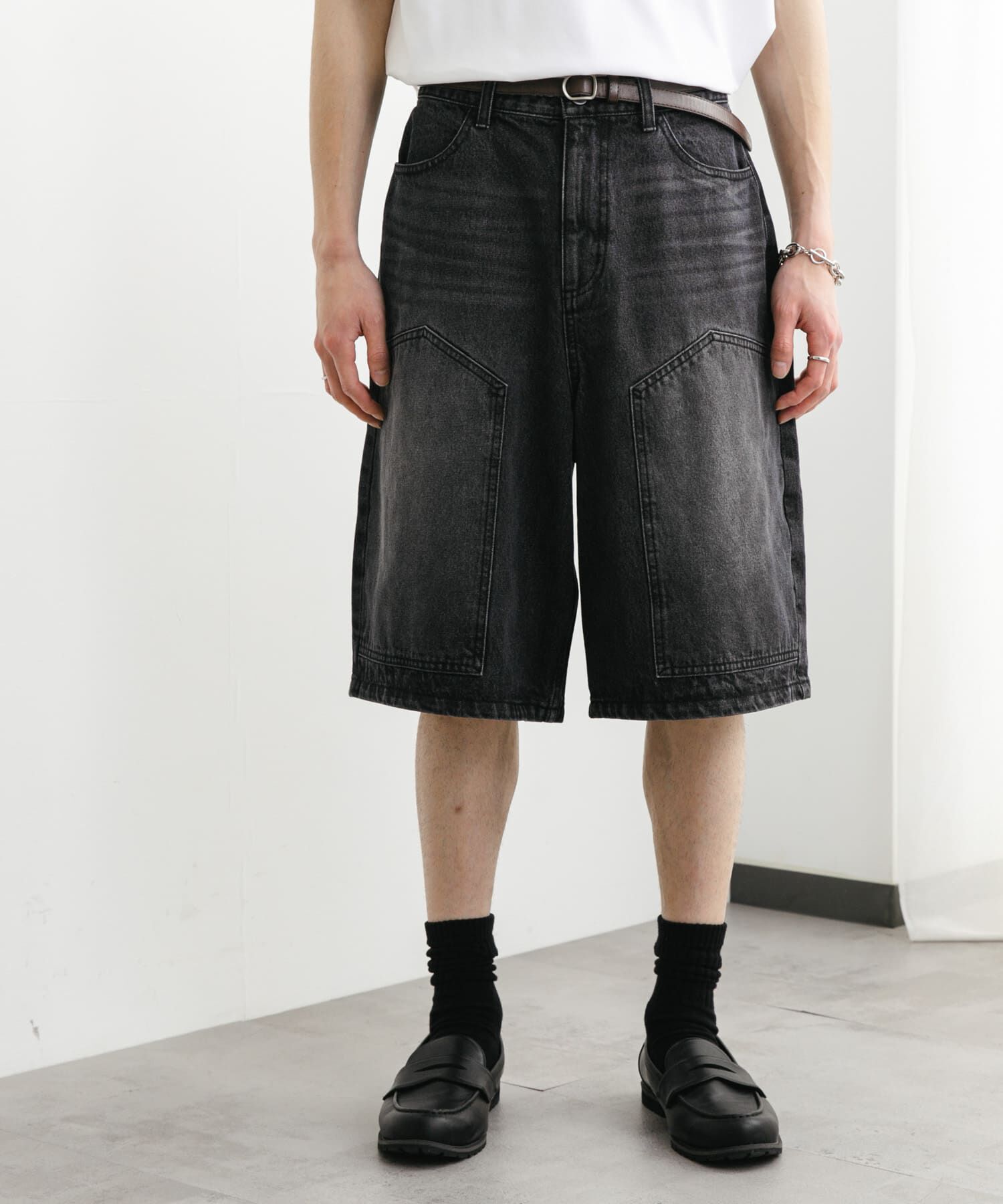 SENSE OF PLACE by URBAN RESEARCH「ダブルニーワイドデニムショーツ」|その他|