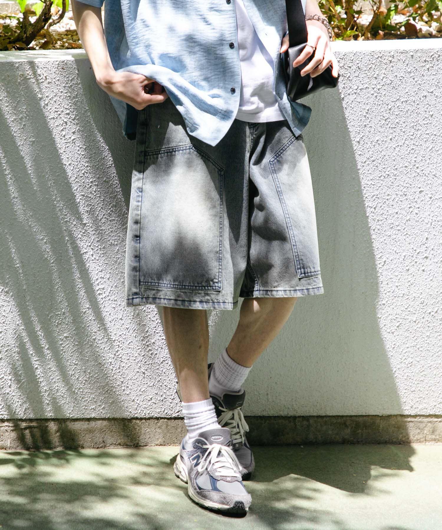 SENSE OF PLACE by URBAN RESEARCH「ダブルニーワイドデニムショーツ」|その他|