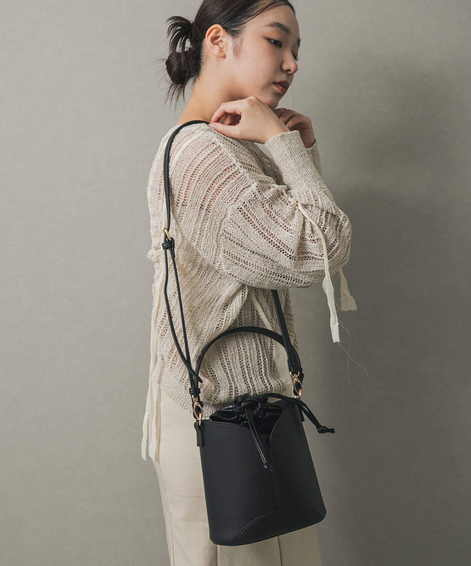 SENSE OF PLACE by URBAN RESEARCH「パネルキンチャクバッグ」|ハンドバッグ|