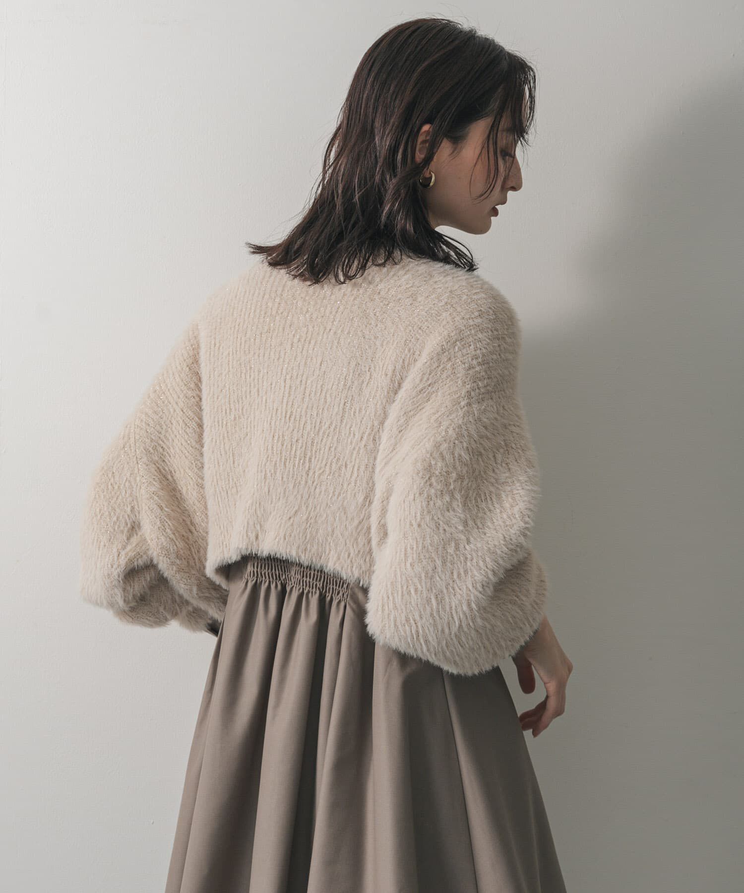 SENSE OF PLACE by URBAN RESEARCH「『一部WEB限定カラー』ラメシャギークロップドカーディガン」|カーディガン|