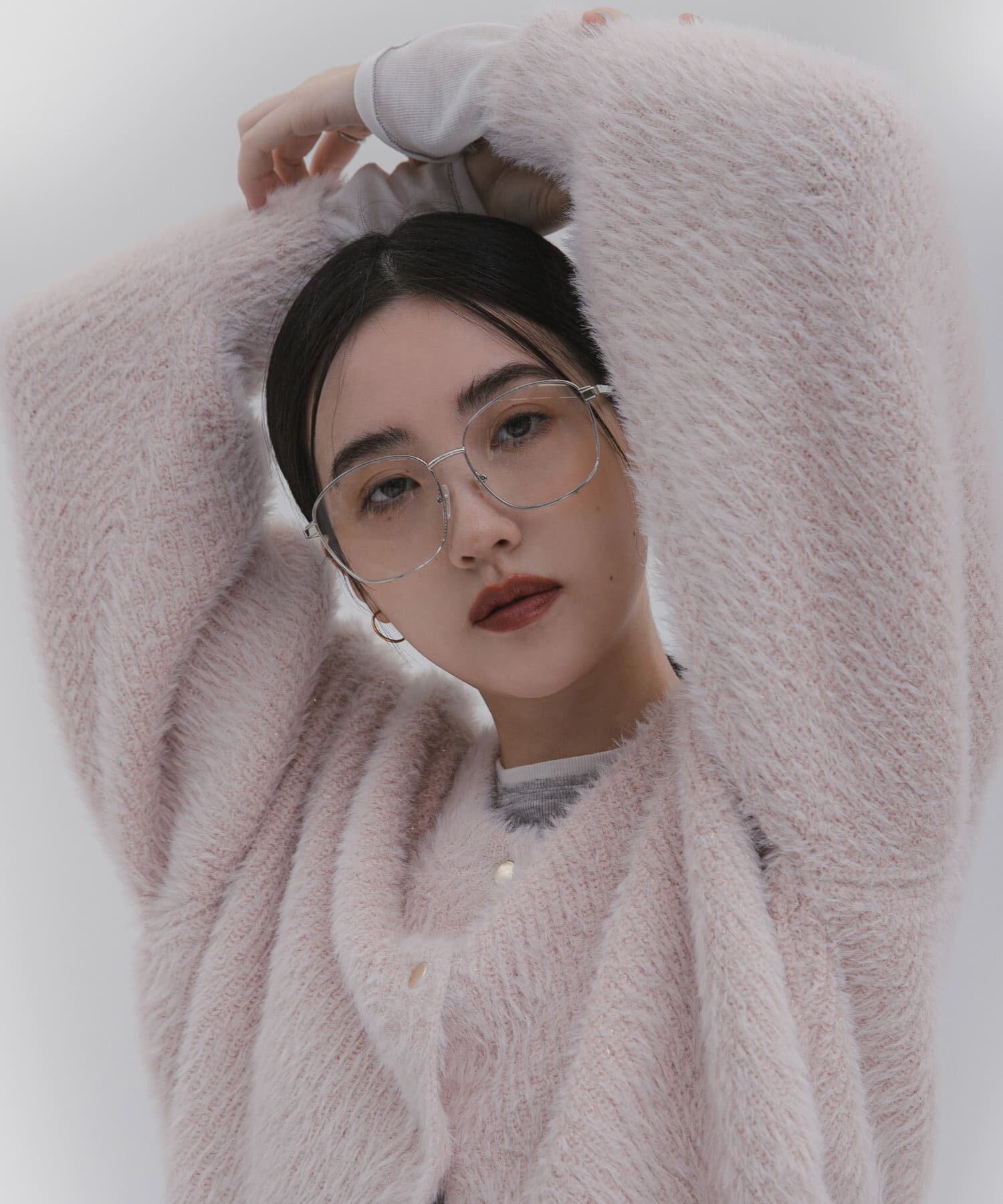 SENSE OF PLACE by URBAN RESEARCH「『一部WEB限定カラー』ラメシャギークロップドカーディガン」|カーディガン|ピンク