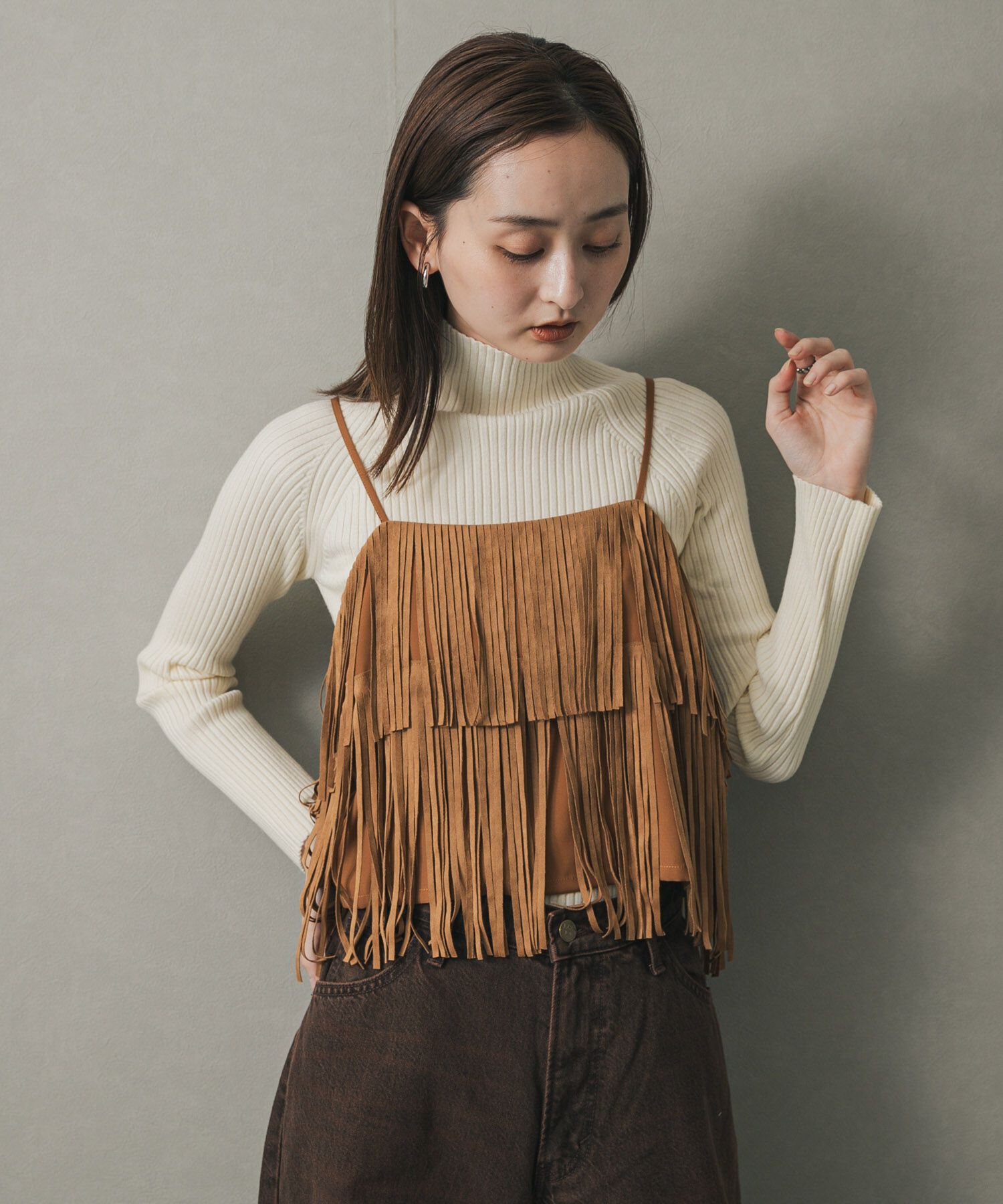 SENSE OF PLACE by URBAN RESEARCH「『一部WEB限定カラー』『毛玉防止』ストレッチリブハイネックセーター」|ニット・セーター|