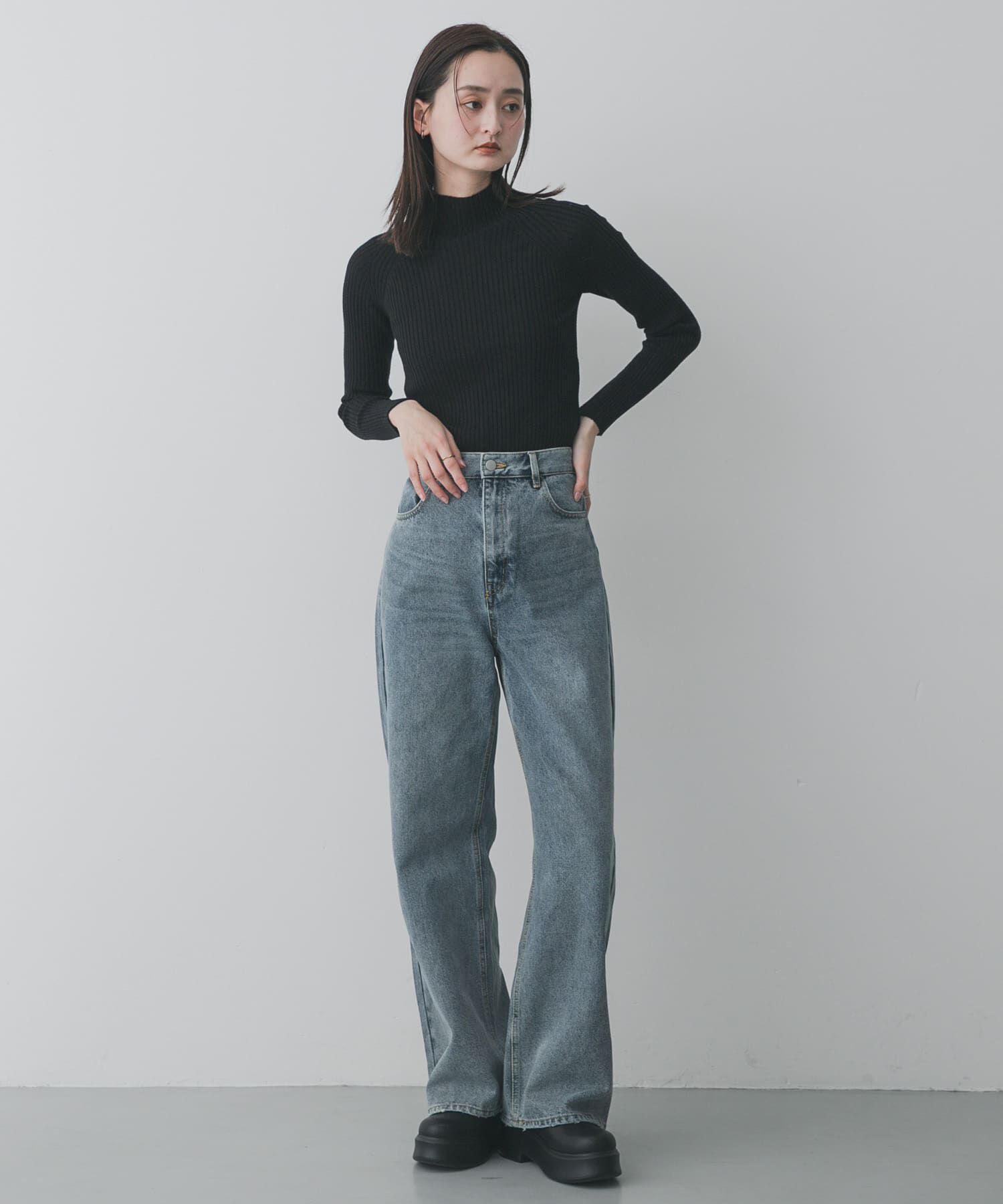 SENSE OF PLACE by URBAN RESEARCH「『一部WEB限定カラー』『毛玉防止』ストレッチリブハイネックセーター」|ニット・セーター|