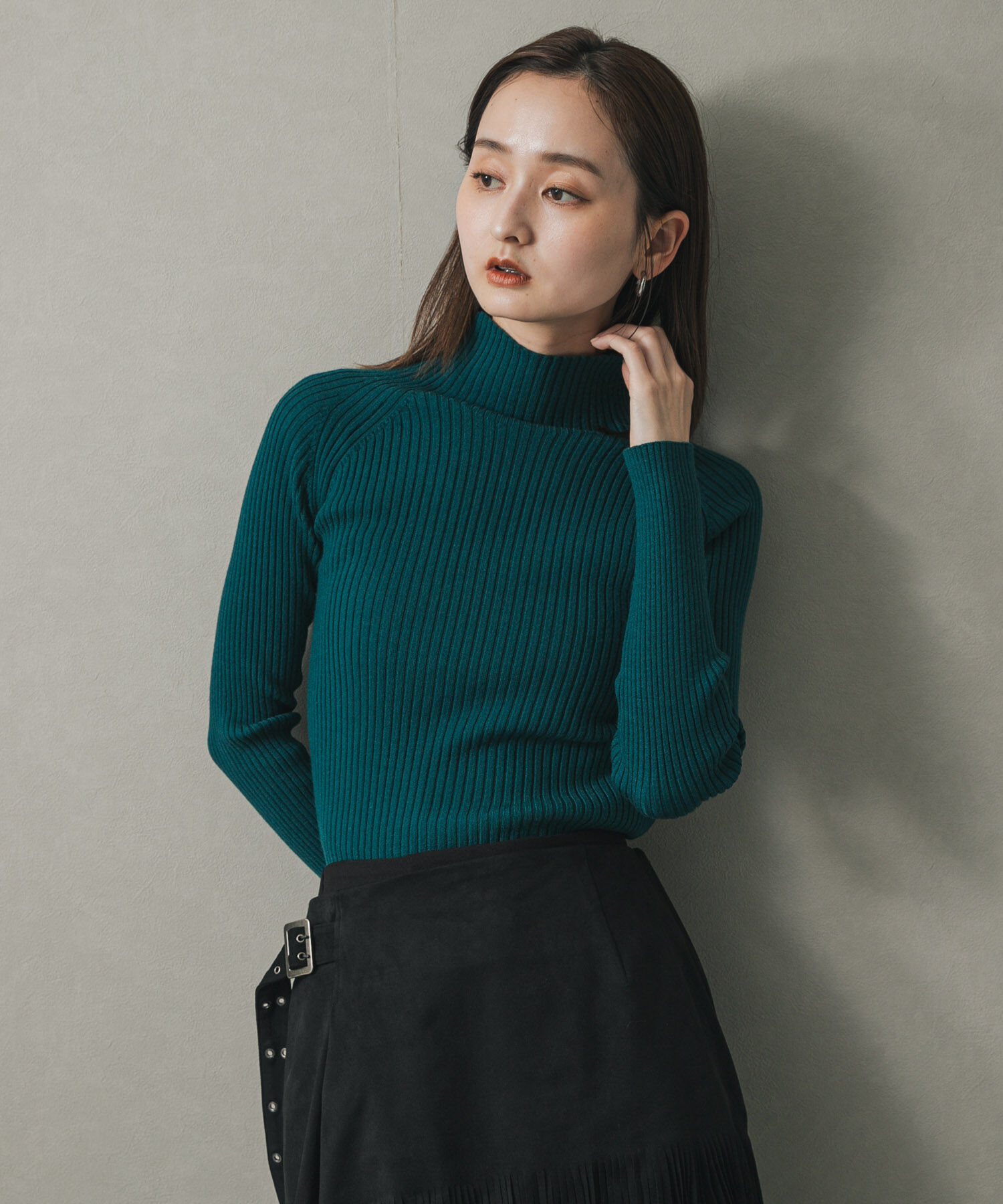 SENSE OF PLACE by URBAN RESEARCH「『一部WEB限定カラー』『毛玉防止』ストレッチリブハイネックセーター」|ニット・セーター|