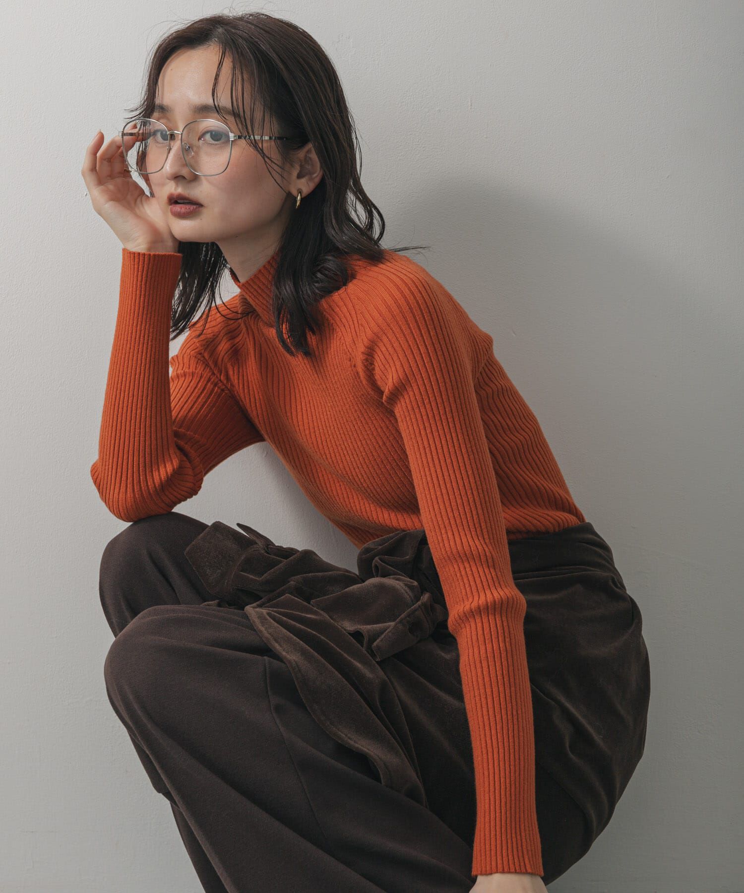 SENSE OF PLACE by URBAN RESEARCH「『一部WEB限定カラー』『毛玉防止』ストレッチリブハイネックセーター」|ニット・セーター|