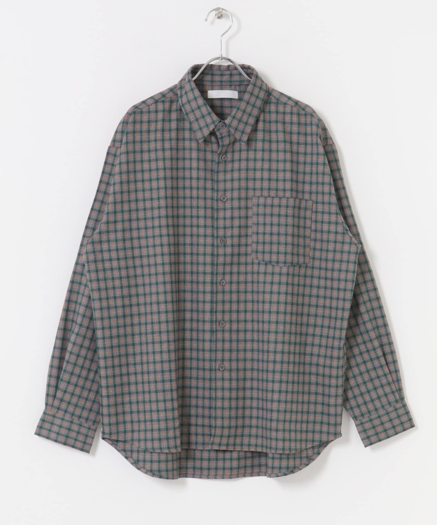 SENSE OF PLACE by URBAN RESEARCH「ニュアンスチェックロングスリーブネルシャツ」|シャツ・ブラウス|