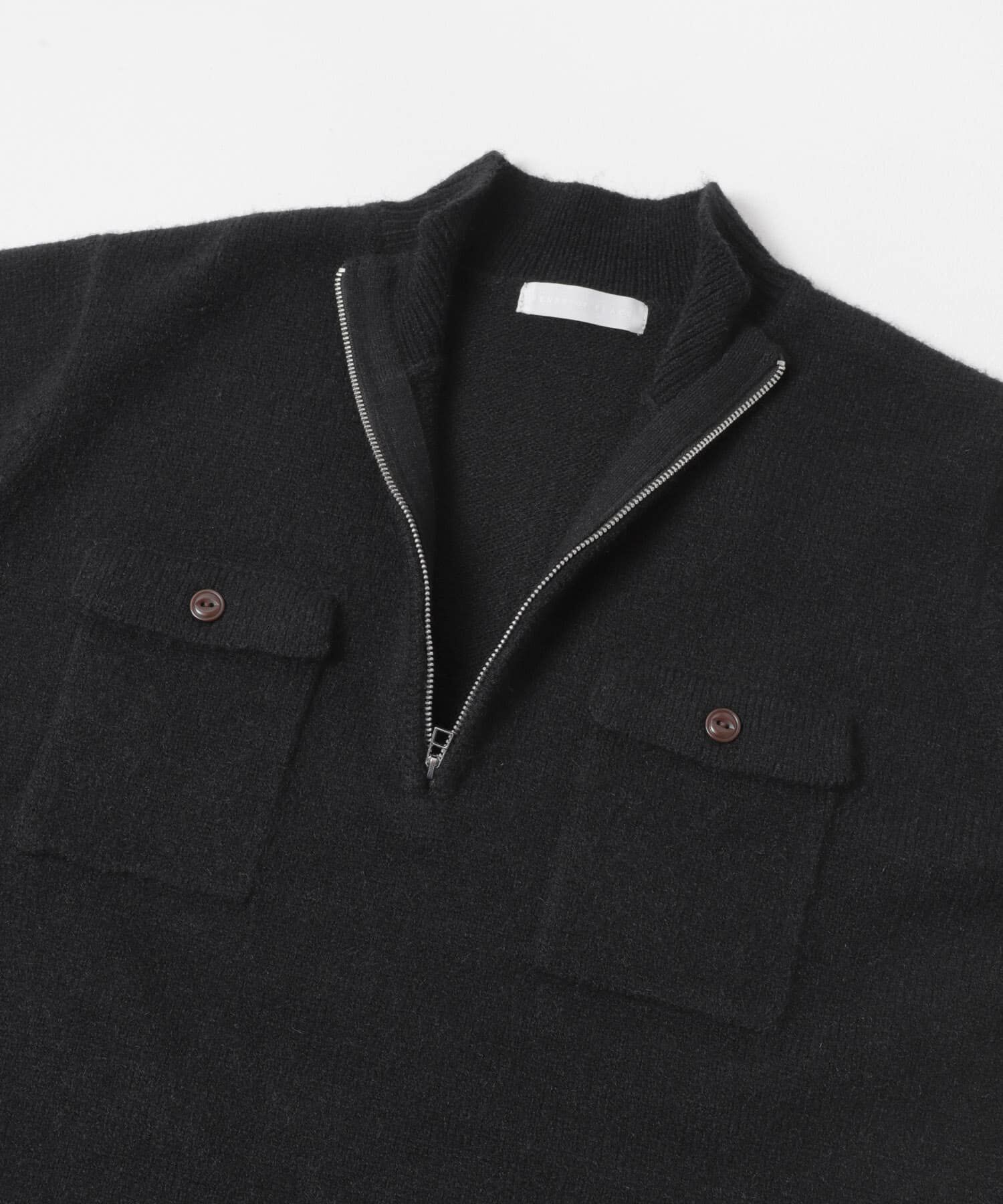 SENSE OF PLACE by URBAN RESEARCH「『洗濯可』ダブルポケットハーフジップニット」|ニット・セーター|
