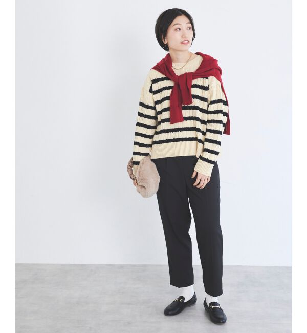 le.coeur blanc「《手洗い可能》ツイルイージーテーパードパンツ」|その他|