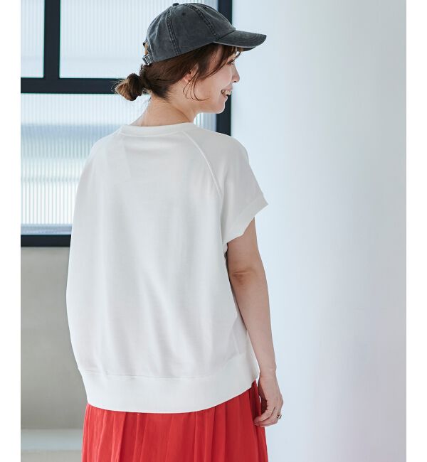 le.coeur blanc「《手洗い可能》ミニ裏毛ロゴフレンチプルオーバー」|Tシャツ・カットソー|