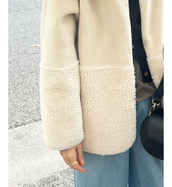  「リバーシブルフェイクムートンコート」|その他|