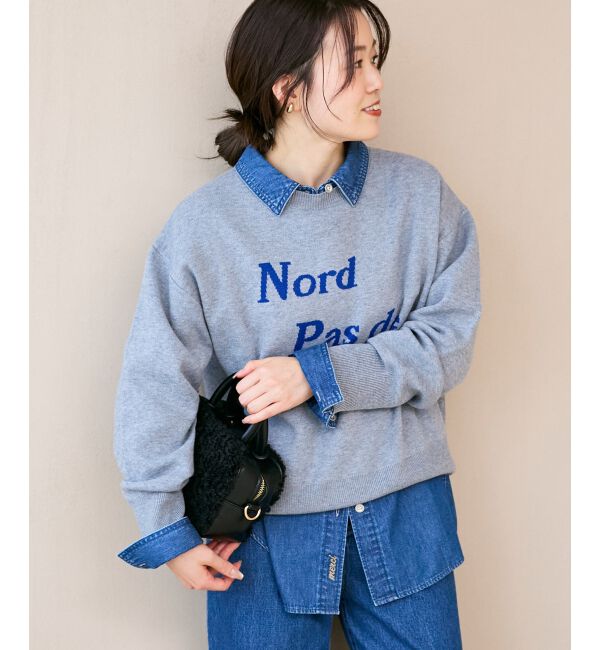  「AL ダブルジャガードロゴニット」|ニット・セーター|